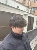 ダークアッシュ/アッシュブラック/カルマパーマ/ベリーショート1