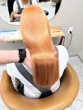 シカ 神戸三宮元町店(Cica) オレンジ　ハイトーン　ダブルカラー　ブリーチ　ケアブリーチ