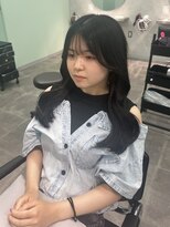 ジーニー 千葉(GENiE)&nbsp;デザインカラー/レイヤーカット/ウェットヘア/オリーブベージュ