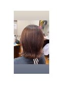 ウェーブミディアム白髪ぼかしハイライト/ヘッドスパ