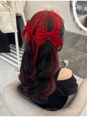ねじりハーフツイン/心斎橋ヘアセット
