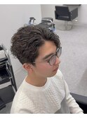 ハーフバックツイストスパイラルパーマ静岡メンズ