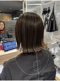 切りっぱなしボブ×ハイライト by沼尾
