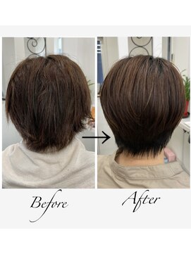 サロンドノア(Salon de NoA) ショートヘア×縮毛矯正