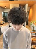 ゆるめツイストスパイラル☆かりあげマッシュショート