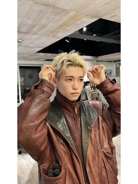 ゼンコー キチジョウジ シェール(ZENKO KICHIJOJI chere) スパイキーショート/ブロンド/メンズショート/メンズ夏ヘア