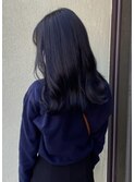 30代40代ミディアムウルフ乾かすだけアッシュグレージュ透明感
