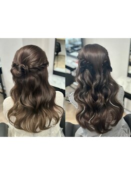 《名古屋駅徒歩3分》骨格・イメージに合わせて360°どこから見てもかわいいヘアセットをお届け＊