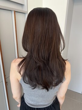 ローレンアオ(LOREN AO) くびれヘア/アプリコットオレンジ/ハイライトカラー/栄矢場