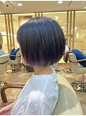 ショートインナーカラーバイオレット