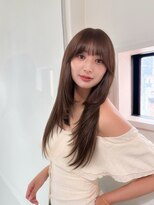 ロンドエニカ 大宮(Lond enika)&nbsp;暗めカラー/レイヤーカット/マロンベージュ/くすみベージュ/大宮