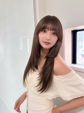 ロンドエニカ 大宮(Lond enika) 暗めカラー/レイヤーカット/マロンベージュ/くすみベージュ/大宮