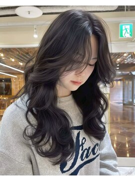 シェノン サントル(CHAINON CENTRE) 梅田/黒髪/クラゲヘアー/オリーブグレー/小顔/ココアベージュ