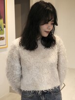 ウィム(wim)&nbsp;" ミディアムパーマ "/切りっぱなし/ウェーブパーマ