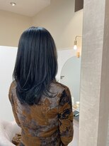 シアアルン 新小岩店(SHEER alun)&nbsp;◆暗髪ネイビーとモードレイヤーとオージュア【新小岩】