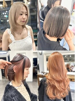 ホリー(HOLLY)の写真/透け感カラー/ケアブリーチ/バレイヤージュ/ハイライト大歓迎*なりたいカラーデザインにきっと出逢える♪