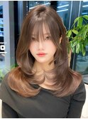 小顔レイヤーカット