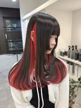 フリーダムガーデン 岡山駅前店(freedom garden) 10代20代色気抜群姫カットレイヤー&インナーレッド