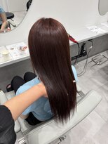 ヴィヒタ 川越 本川越(VIHTA.)&nbsp;ワインレッド×小顔レイヤー×ブリーチなしカラー川越本川越