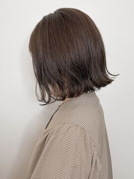 エルプラスヘアー 平尾店(L+hair) 20代30代小顔ショート外ハネミニボブ秋カラー
