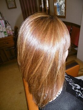 デザインヘアー ピアジェ 橿原店(DESIGN HAIR PIAGET) 良～く見るとウィービング入り！涼し気洗いっ放し楽々KIRARAヘア