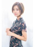 似合わせカットで再現☆横顔美人な前下がりショートボブ
