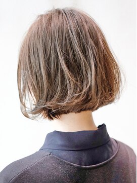 アルバム 銀座(ALBUM GINZA) カーキボブ_外ハネボブアッシュブラウンネオウルフ_ba276543