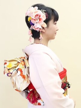 美容室 びゃんびゃん 社店 お薦め成人式ショートスタイル