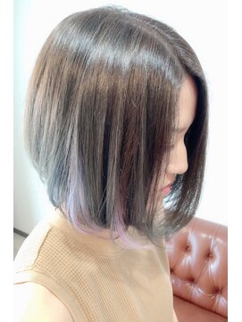 メルティー ヘア(Melty hair) グレージュ(ブリーチなし)+インナーポイントエクステ