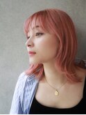 【tot.】ケアブリーチを使用したコーラルピンク☆20代30代に♪