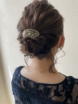 オウルヘアー(Owl hair) 結婚式/シニヨンアレンジ/ミディアム