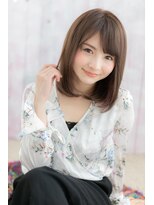 ミック ヘアアンドビューティー 大山店(miq Hair&Beauty) ヴェールカラー斜めバング小顔前下がりエアストレートc1