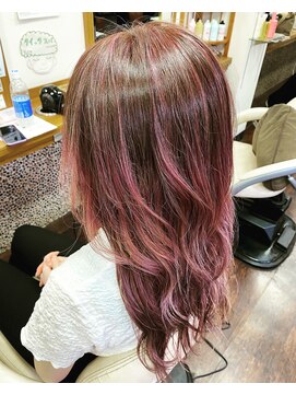 フリーズ 千鳥橋店(Freez) バレイヤージュ風ハイライト