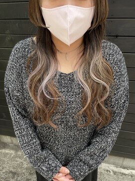 ヘアラウンジ アングゥ(hair lounge ungu) インナーミルクティー