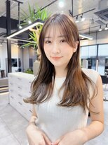 ファンナギンザ(FaNNa ginza) シースルーバングヘルシーロングヘア/ことりベージュ