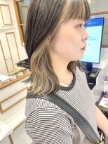 ネオリーブ アンド 渋谷店(Neolive &)&nbsp;斜めバング/グレージュカラー/シルキーベージュ/韓国/渋谷