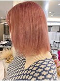 ピンクベージュ、くすみピンク、コーラルピンク、イルミナカラー