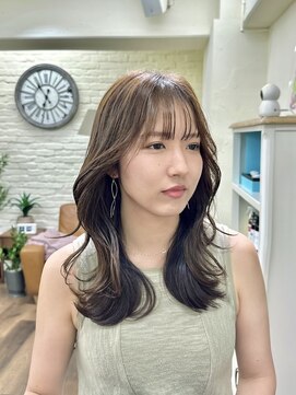 ジーテ(gite) 韓国風くびれヘア×オリーブベージュ 「横浜/髪質改善」