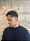 束感刈り上げビジネス七三ツーブロックアップバング１２４９