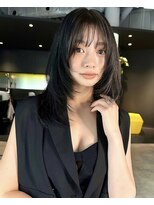 シティ(CITY)&nbsp;ブルーブラック 韓国ヘア 表参道