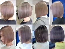 【Bob style】切りっぱなしボブとハイトーンは王道の可愛さ♪【四日市/髪質改善/ブリーチ/ダブルカラー】