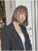 オリーブカラーボブ