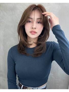 ソヨン 栄2号店(SOYON) ウルフヘア/レイヤーカット/こなれミディ/シースルーバング/前髪