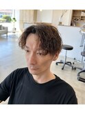 センターパートツイストスパイラル
