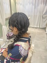 サイド編みおろし