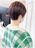 福山市美容室Caaryナチュラルバイオレットカラーショートヘア
