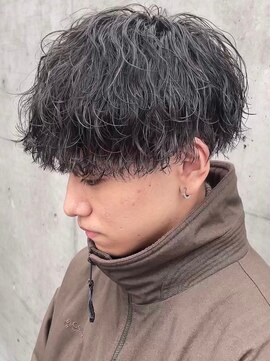 テン 心斎橋(tenn.) 波巻きパーマメンズマッシュウルフカットツイストスパイラル★