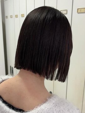 クロップ エス 茅ヶ崎本店(crop es) 切りっぱなしボブ×髪質改善トリートメント