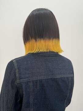 サクラ オモテサンドウ(SAKURA) 裾カラー イエロー 推しカラー 表参道