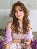 ☆ホワイトグレージュミニウルフデジタルパーマチェリーブラウン